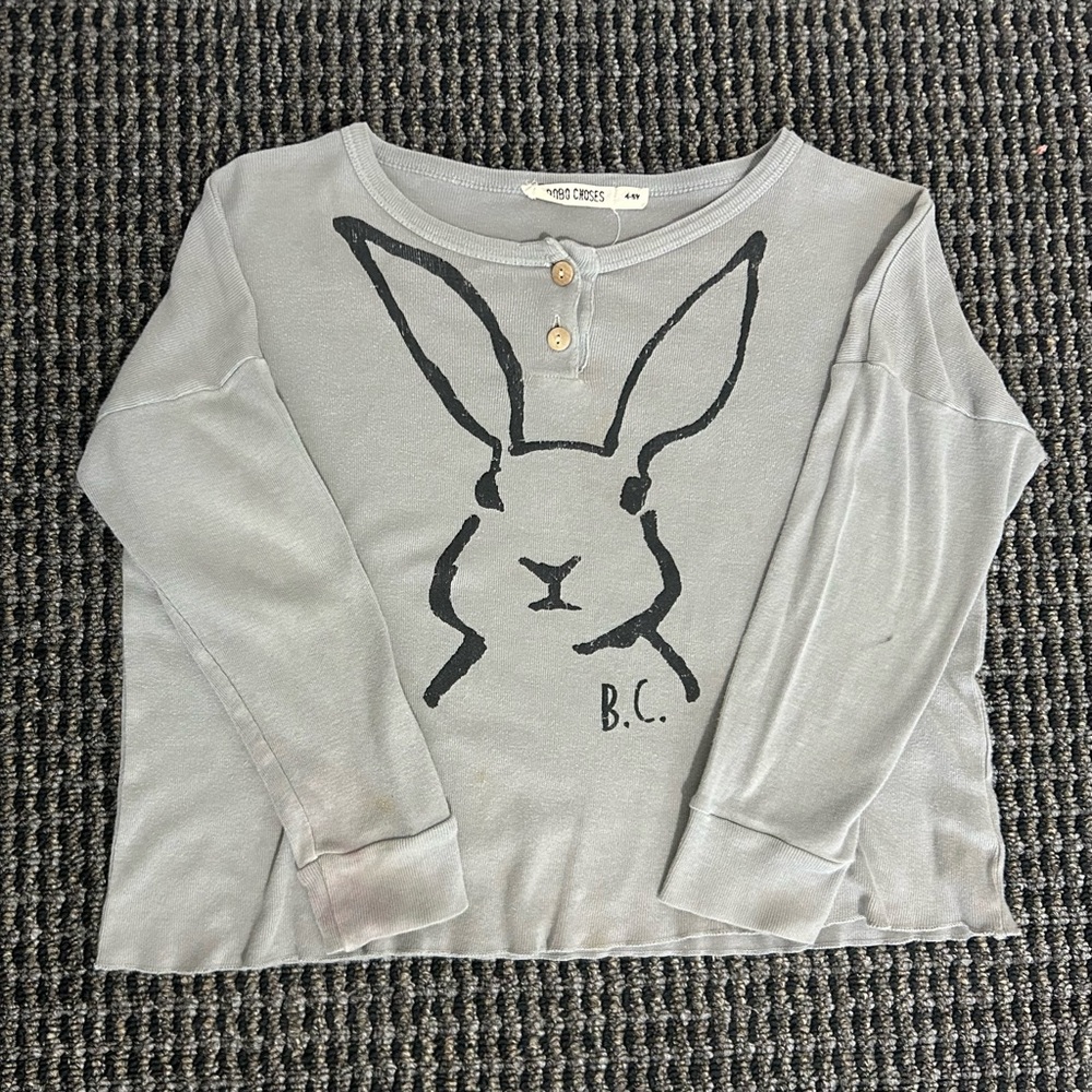 Bobo Choses Gray Bunny Tee